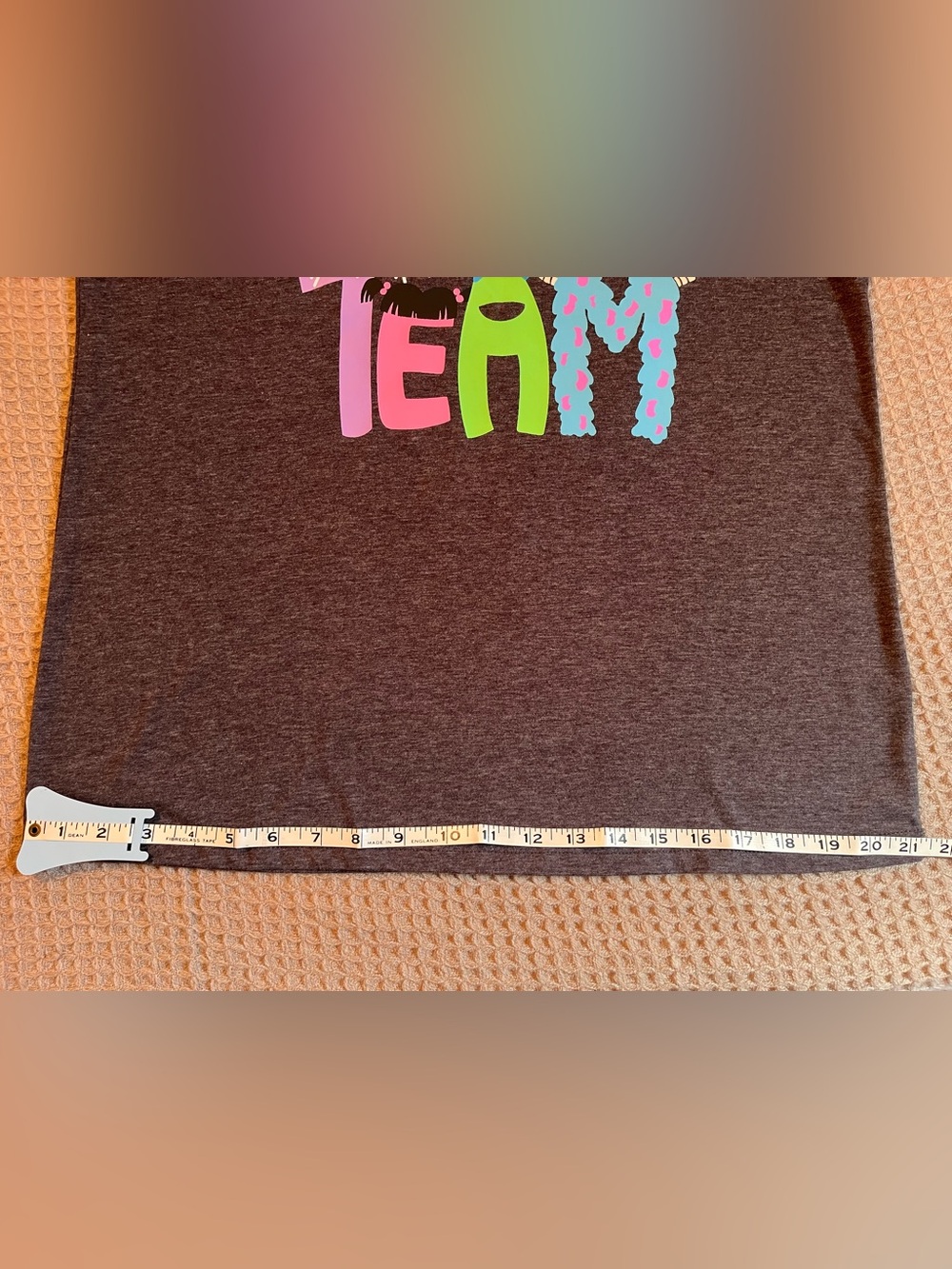 Halloween Scream Team Monster Letters
Graphic Tee Heather Charcoal Size L - Picture 5 of 5